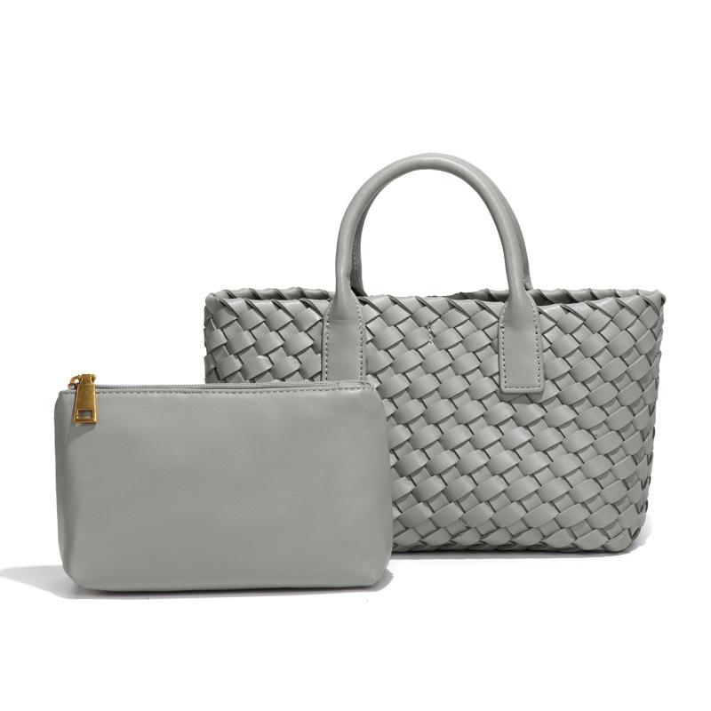 

Простая, Модная и Нишевая Плетеная Овощная Корзина, Сумка-тоут через плечо, с большой вместимостью, Повседневная и Универсальная, Сумка-тоут для мамы и ребенка