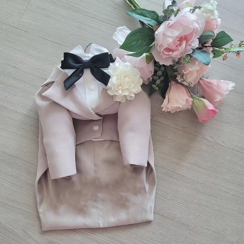 Spring and Autumn Summer Dog Cat Pet Clothes Handsome Yorkshire Maltese Small Dog Summer Suit