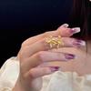 Bowknot Tassel Earings Stud New In Antique Golden Crafts Irregular Tassel Small Gold Bean Earrings for Women Wedding Jewelry