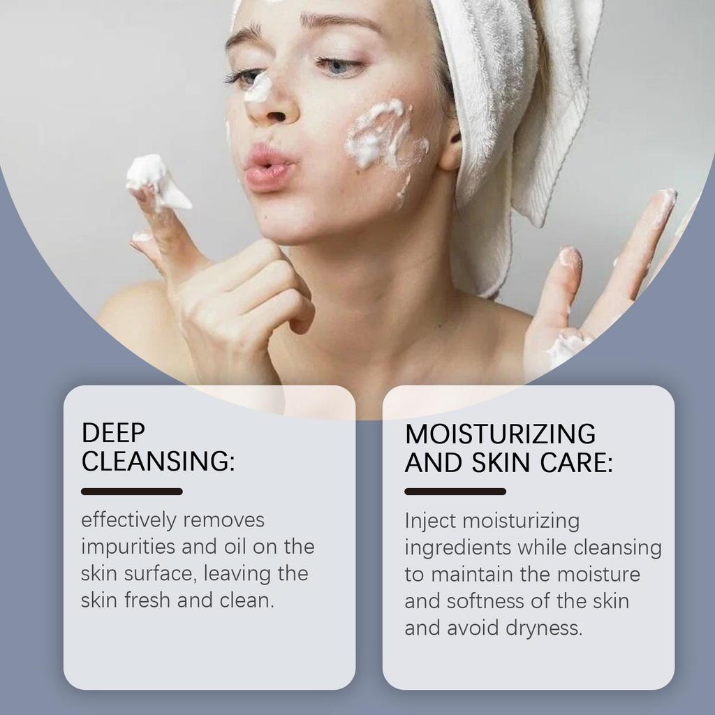 West Month Moisturizing Cleansing Foam Cleanses and removes oil Gentle and refined Non-drying Hydrating For facial use 60g