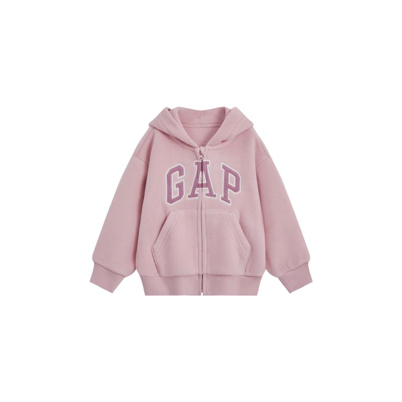 Gap Toddler Girls' Fleece Hooded Sweatshirt Jacket