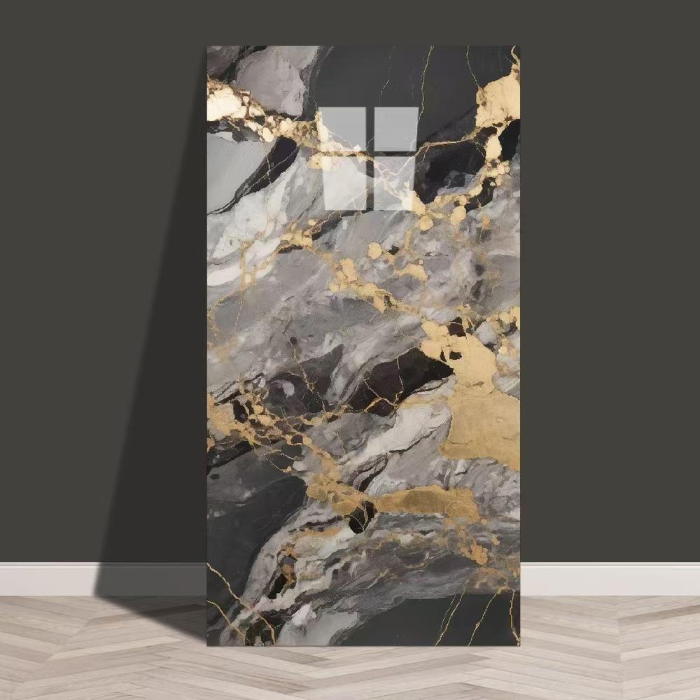 Carreaux Muraux Auto-adhésifs 60x30cm - Épaisseur 2,5mm Motif Pierre Marbre Faux Brique, Panneaux Imperméables à Décoller pour Rénovation de Cuisine Salon