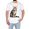 Cute Cat Mens T-Shirt Adorable Feline Lover Funny Cartoon Animal Lover Gift