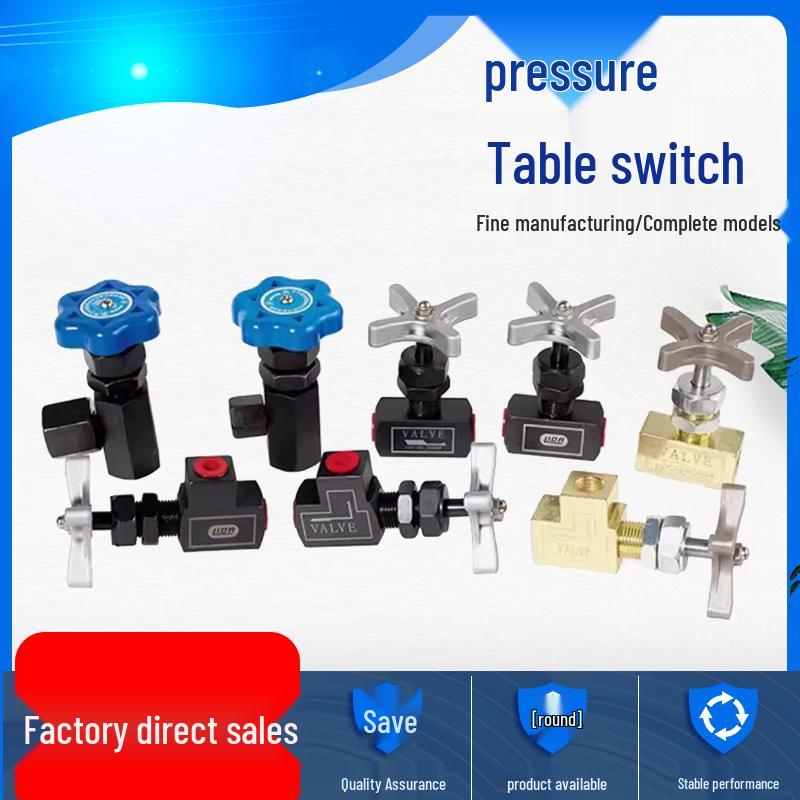 Premium Pressure Gauge Switch GCLT-02 GCT-02 Hydraulic 90°/180° Cock Switch