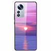 Luxus Hülle für Xiaomi 12T Pro Blumen Gehärtetes Glas Hülle für Xiaomi 12T TPU Stoßfänger Xiaomi 12 T Harte Schwarze Hülle Bunte Capa