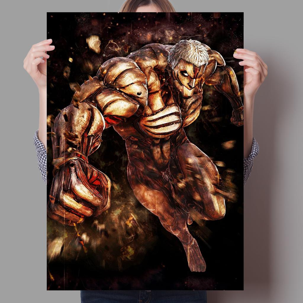 Anime angrep på titan mannlig hovedperson Maleri Kunst Hjemmeinnredning Barnerom Barnerom Stue Sofa Veggdekor Kvalitet Lerretsplakat