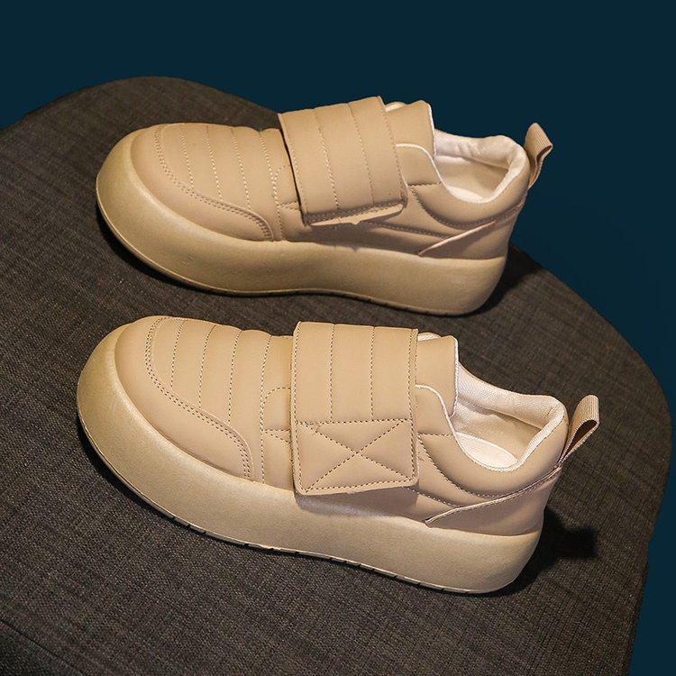 Summer round head platform casual single shoes women's autumn new middle school student trend