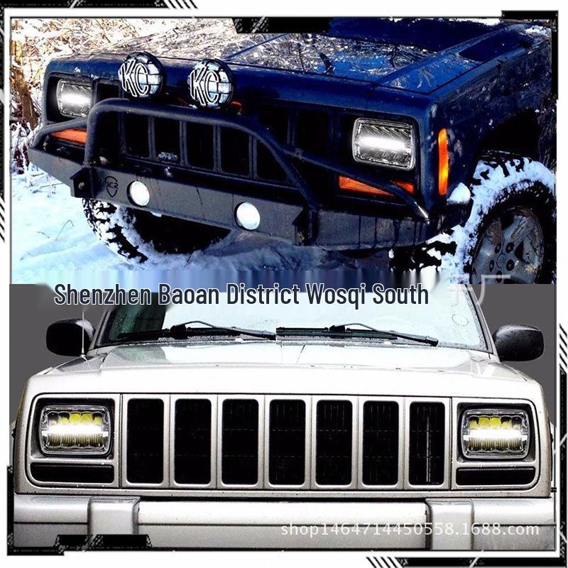 Compatible 5x7 LED Jeep Truck/Van 7-inch Square Headlights