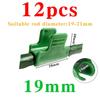 12Pcs Greenhouse Film Clips, Garden Tarpaulin Netting, Tunnel Ring Tube Clips, Greenhouse Row Mulch Shade Frame, Support Planting Tools