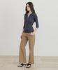 SSIN AND LEE (W) Lounge Half Knit Polo Shirt Charcoal