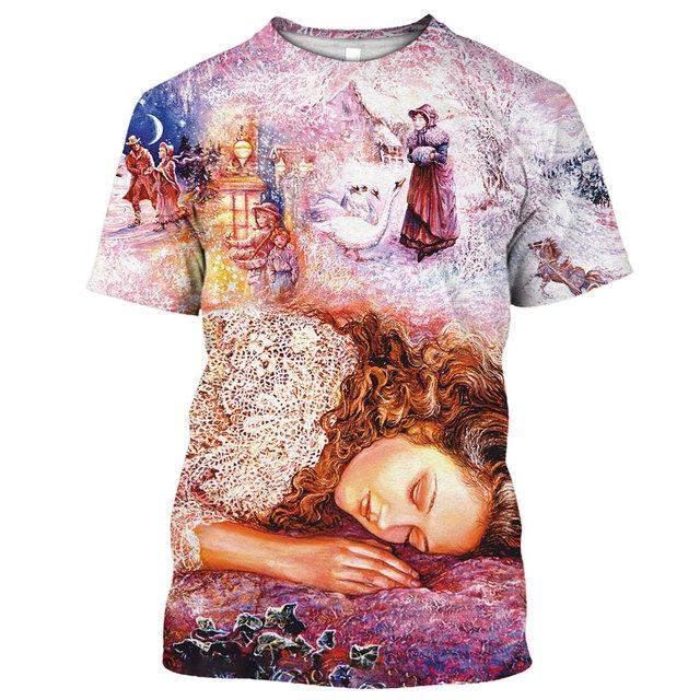 New Men's T-shirt 3D Print Body Art Men's Clothing Tees O Neck Oversized Casual Short Sleeve Shirt Cool Hip Hop Streetwear