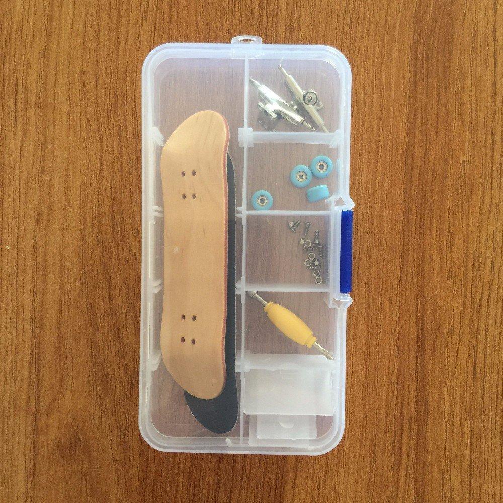 Fingerboard Assembly Wheel Bearings Kids Birthday Boys and Day Skateboard, Required, Screwdriver, Case, Included, Customizable, Toy, Gift, Girls,