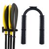 Kayak Paddles Storage Rack Wall Mount Sturdy Metal Oar Holder Hanger for Paddle Board Canoe Dragon Boat Paddles Black