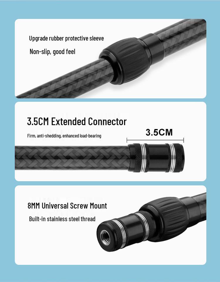 Carbon Fiber Long-Distance Casting Baiting Spoon: Telescopic Big Fish Shovel & Baiting Device