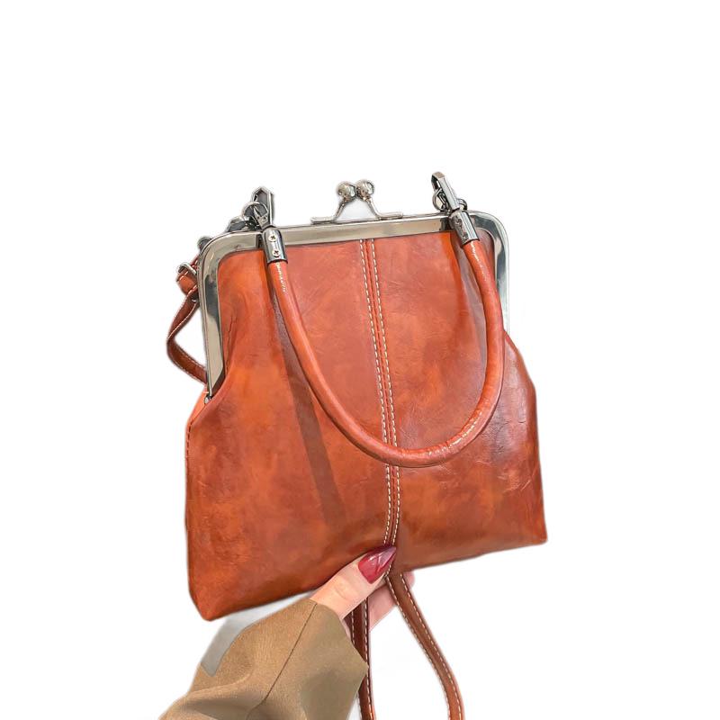 2026 Retro Soft Leather Women's Bag: Fashionable Shoulder & Crossbody Handbag