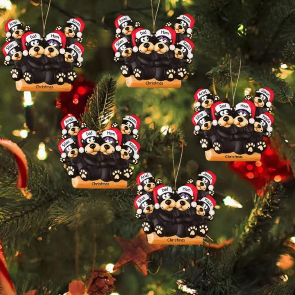 Собаки Кукла Семья Рождественские Украшения Смоляная Рождественская Елка Подвесной Орнамент Праздник Style C