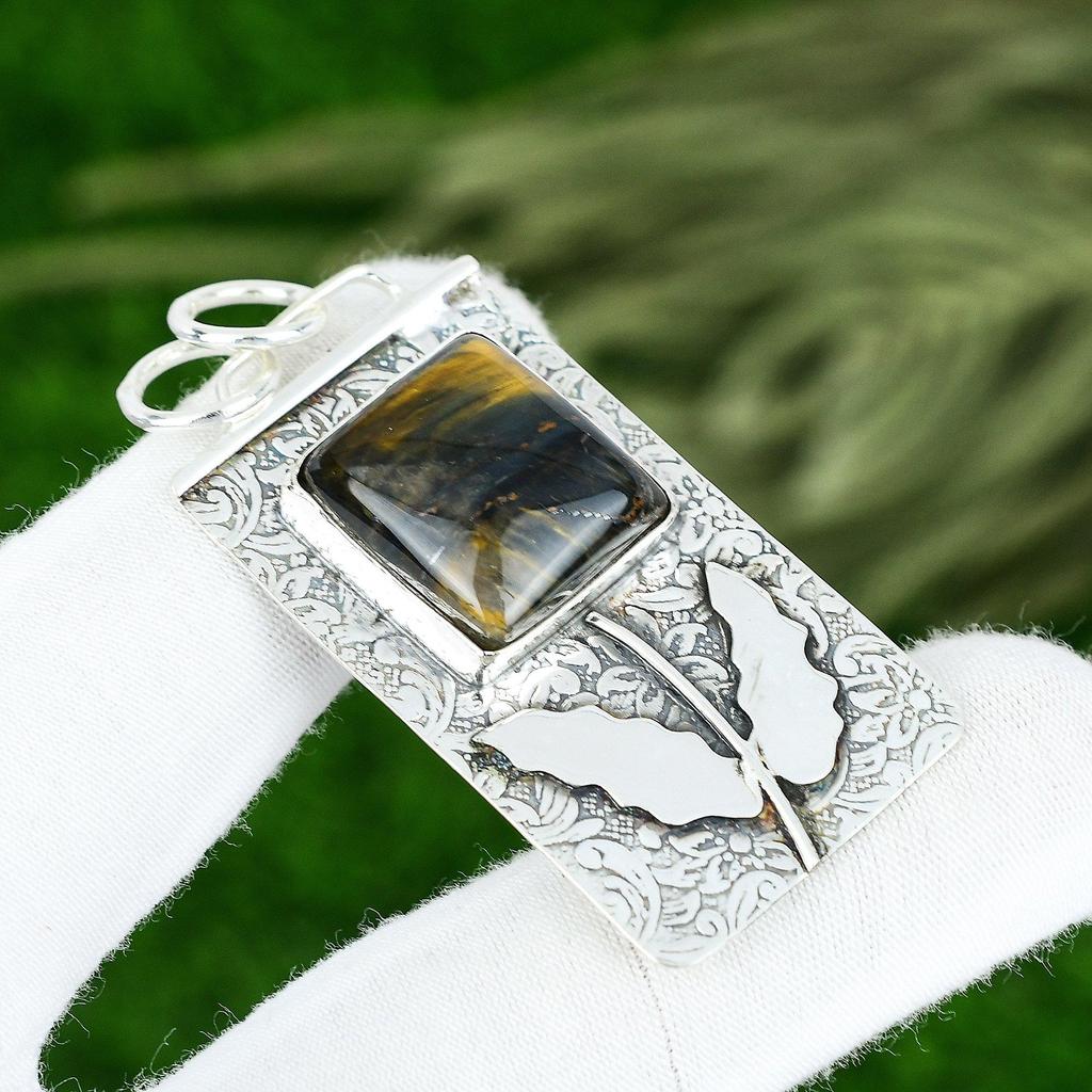 Memorial Day Deal Nellite Gemstone Bezel Mother New Pendant Jewelry 925 Silver