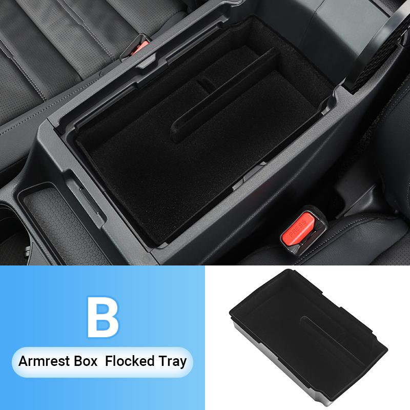 For Honda CR-V 6th  2024 2025 CRV Hybrid ABS Car Central Armrest Storage Box Cover Center Console Flocking Organizer Tray