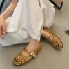 Fashion Luxury Hollow Gold Woven Ballet Flats Women Fashion Round Toe Buckle Brand Designer Shoes Comfortable Shallow Mary Jane Shoes