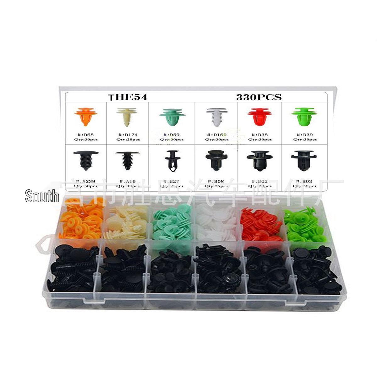

Коробка из 330 штук крепежных элементов для обшивки автомобиля для Toyota, Honda, BMW, Mazda, Jeep, Suzuki 110pcs Large Mixed Pack