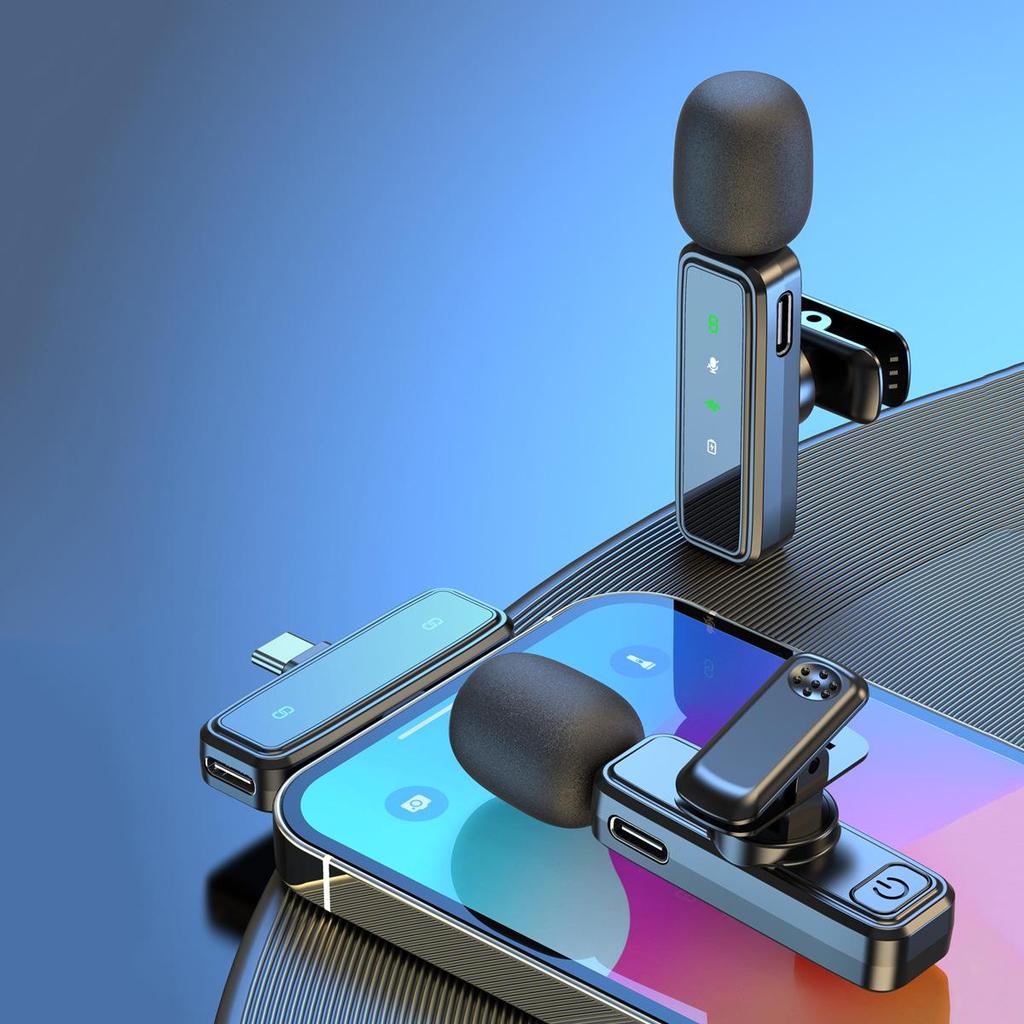 J86 Dual Wireless Lapel Microphone - Noise Reduction for Live Broadcasts