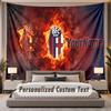Custom Name Text Tapestry Bologna FC Personalized Polyester Wall Tapestry For Bedroom And Room