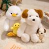Cute Fun Mother And Son Puppy Duck Doll Plush Toy Fox Bunny Doll Children Soothing Rag Doll