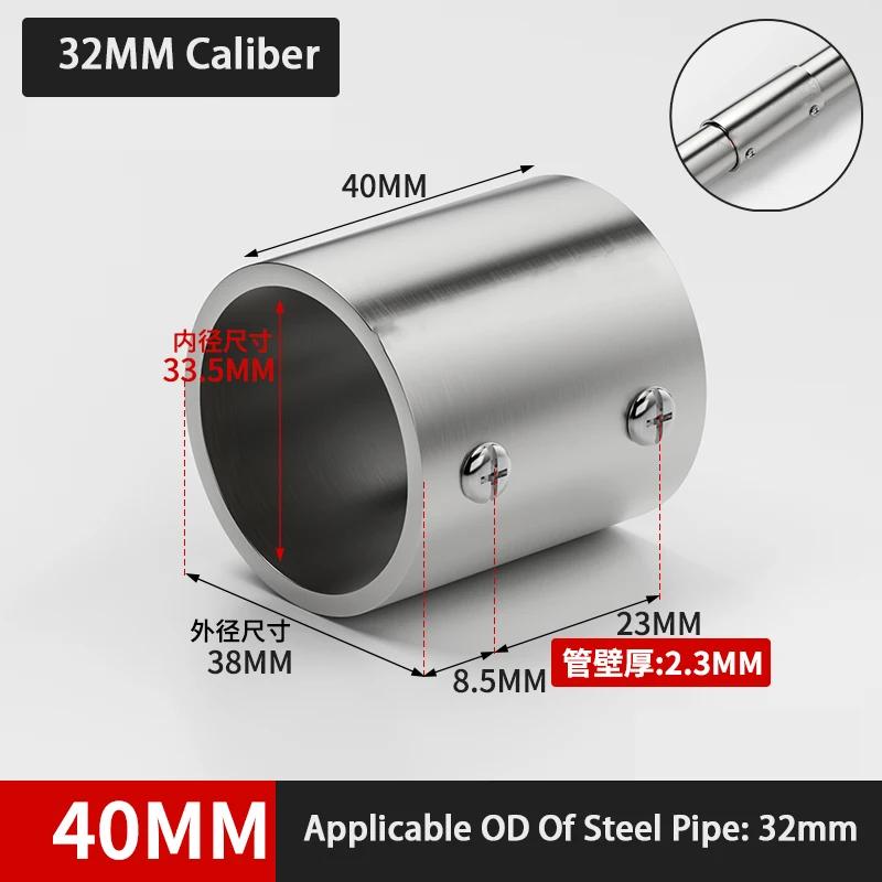 25mm 32mm Stainless Steel Round Tube Connector 2 Way Pipe Connector Pipe Fittings Pipe Connection Shelf Joints Tube Accessories