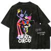 La Magica T-shirt Lavata per Amanti dell'Anime del Circo Digitale Abbigliamento per tutto l'anno alta qualità personalità Vestiti Taglie Forti Unisex Nuovo Modello T-shirt per Coppie