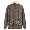 Damen Frühlings- und Herbst-Strickjacke, locker und gemütlich, Rundhals