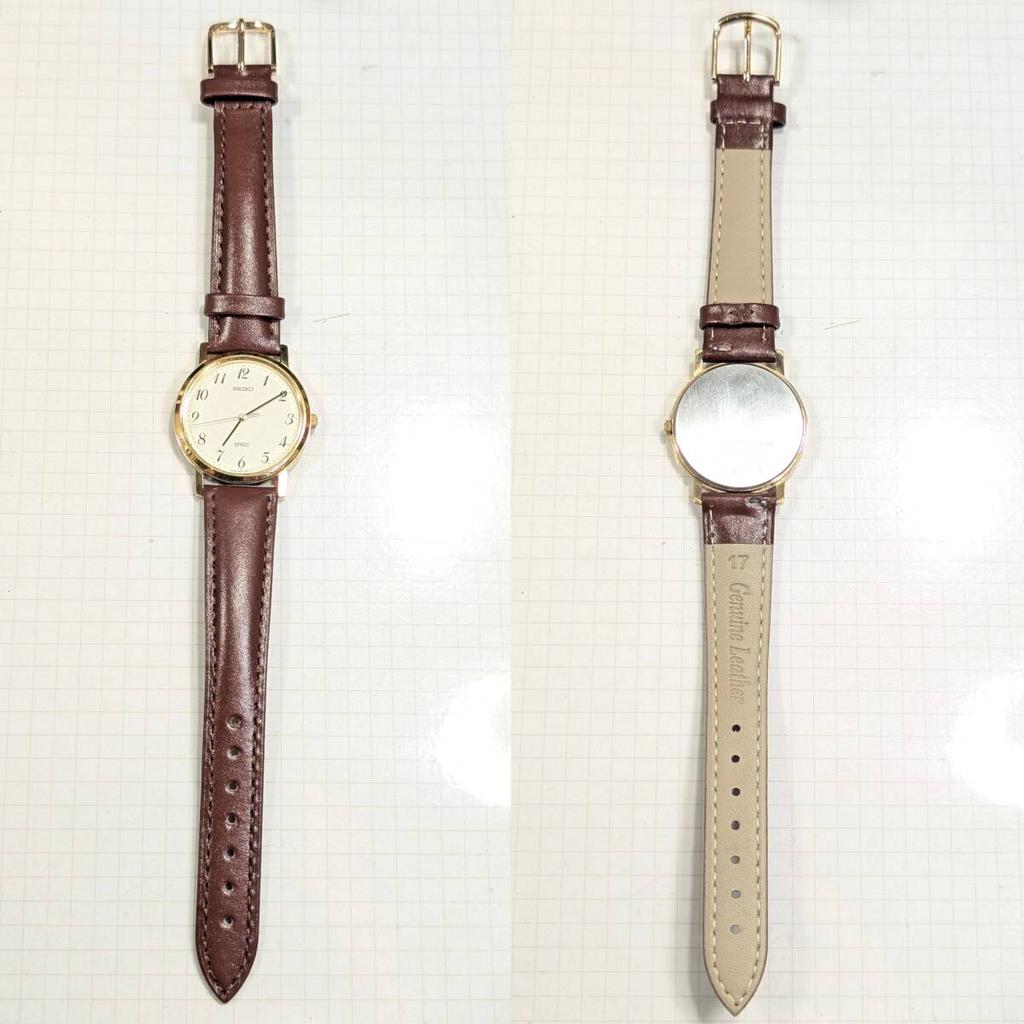 SEIKO SPIRIT Battery and Strap Working Men's Watch, Replaced, Condition, V-87