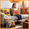 Cartoon Anpanman Cushion Cover 4Pcs Decorative Covers Soft Cushion Case for Sofa Couch Decor 40x40 45x45 Pillowcases