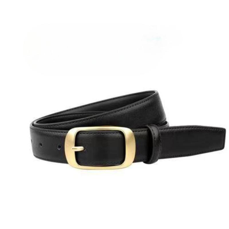 

Женские новые брюки с пряжкой-булавкой, юбка с декоративным узором, повседневный универсальный тонкий пояс из коровьей кожи, женский стиль 105cm