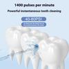 Elektronická vodní dentální nitěnka 200ML IPX7 Vodotěsné nastavitelné rovnátka Čištění zubů ústní irigátor Domácí cestování Přenosný ruční čistič zubů
