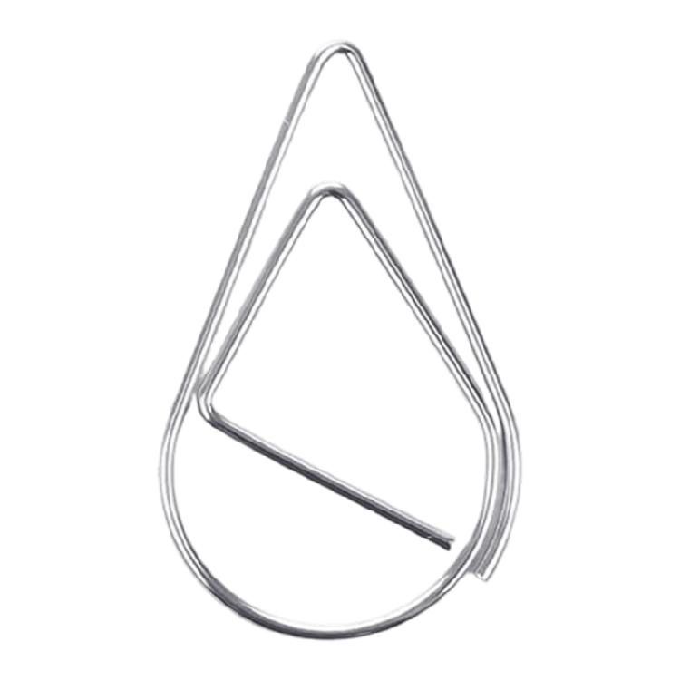 

Creative Fashion Paper Clips, Pack of 100 Multifunctional Book Sealing Clip Office School Document Craft Accessories серебряный