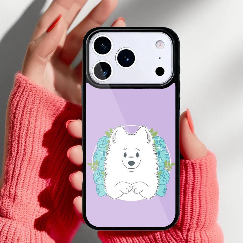 Samoyed Puppy Phone Case for iPhone 17 Air 16e 15 14 13 Pro Max Back Cover for 12 11 Pro Coque