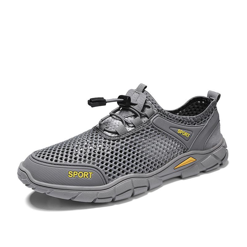 2025 new summer sandals men's mesh thin breathable casual shoes men's outdoor sports shoes travel hiking shoes