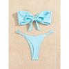 Sexy Bandeau Bikini Set 2026 Women Sky Blue Starfish Ornament Push Up Thong Swimsuit Brazilian Beach Bathing Suit Micro Swimwear