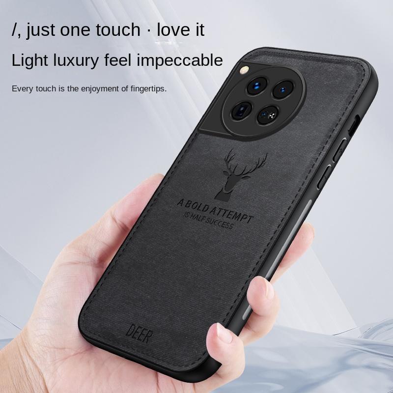 For OnePlus 12 Case Soft Cloth Deer Skin Protective Back Cover Case For OnePlus 12 11 11R 10T 9 10 Pro 9R Full Cover Phone Shell
