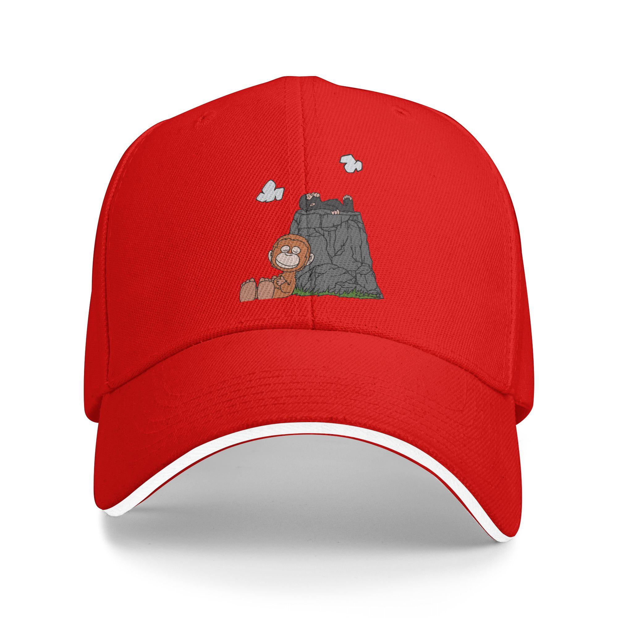 

Monkey Punch Sun Baseball Cap Spring Women Unisex Print Trucker Hat Adjustable Casual Outdoor Sport Snapback Cap One Size