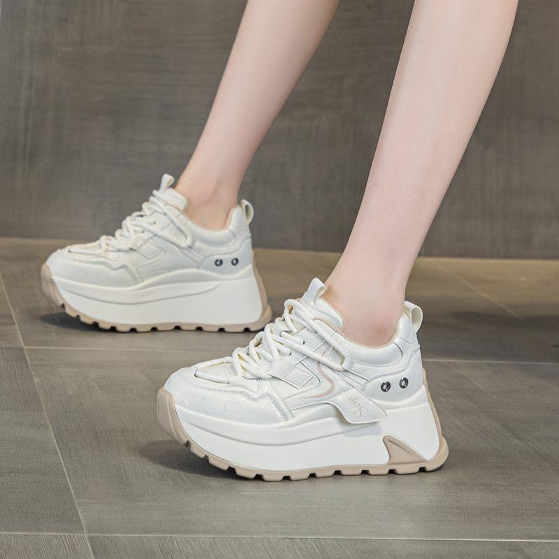 Damen Herbstschuhe lässige Mode vielseitige Schuhe Damenschuhe kleine dicke Sohle Damen