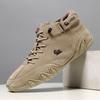 Winter Velvet Martin Boots Large Size Octopus Men's Thermal Cotton Shoes High Top Men's Sports and Leisure Shoes Comfortable