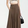 Textured Wide Leg Pants Women's High Waist Summer Straight Loose Broad Leg Thin Fabric Flared Casual Slimming Culottes