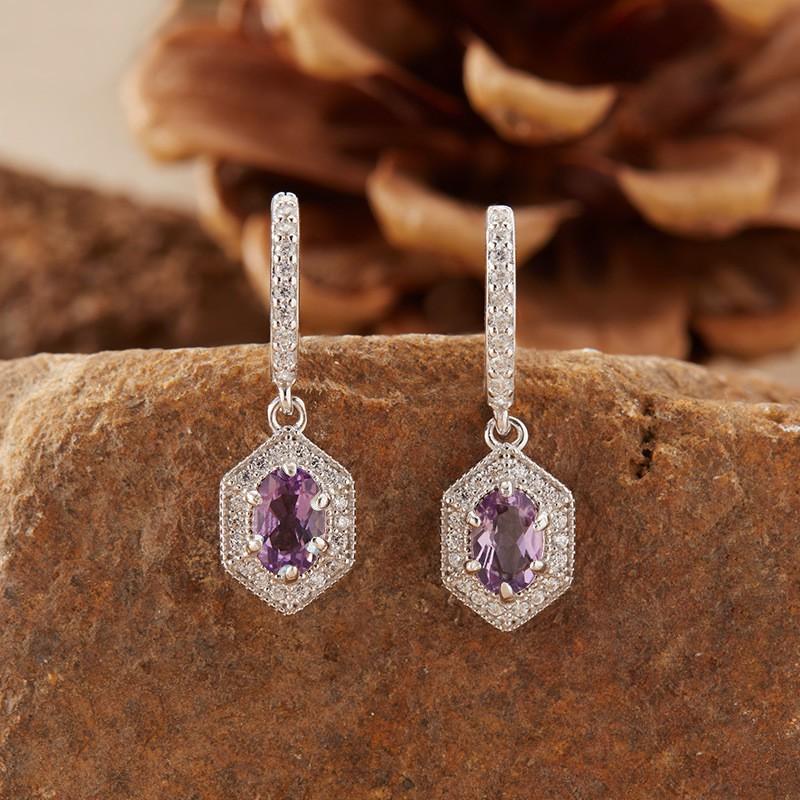 Womens Gemstone Pendant Necklace Chain Fashion Jewelry