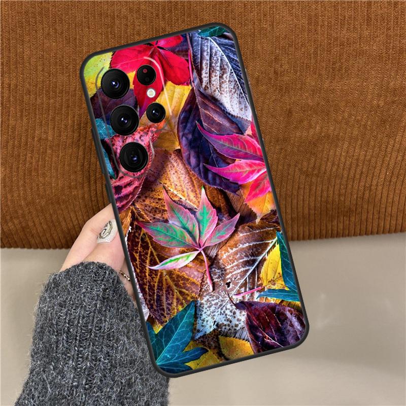 Colorful Leaves Phone Case For Samsung Galaxy S25 Ultra S9 S10 Plus S20 S21 S22 S23 FE S24 Ultra Back Cover