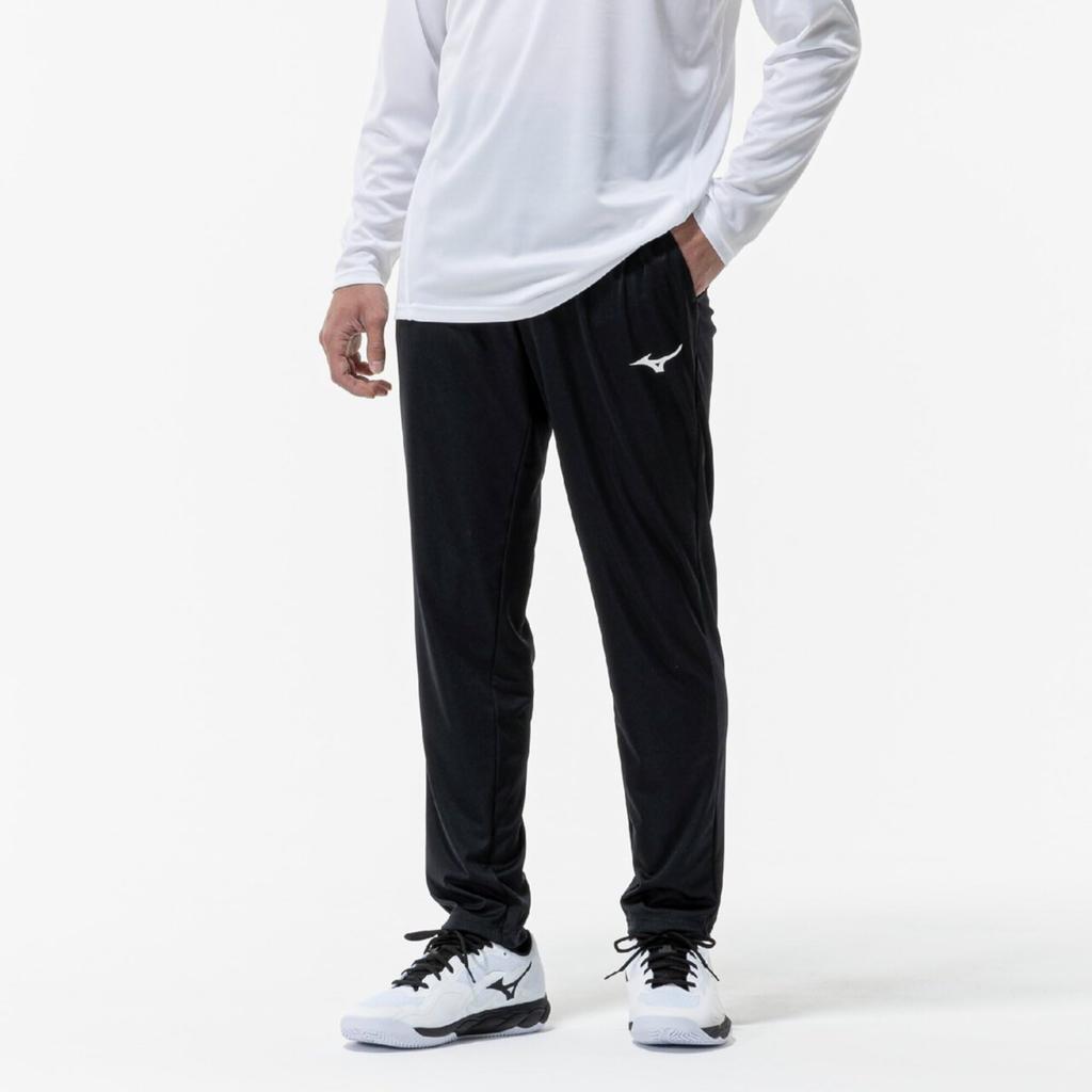 Mizuno Tennis Size 62MDC506 Warm-Up Pants, Sweat-Wicking, Quick-Drying, Unisex, Black, M,