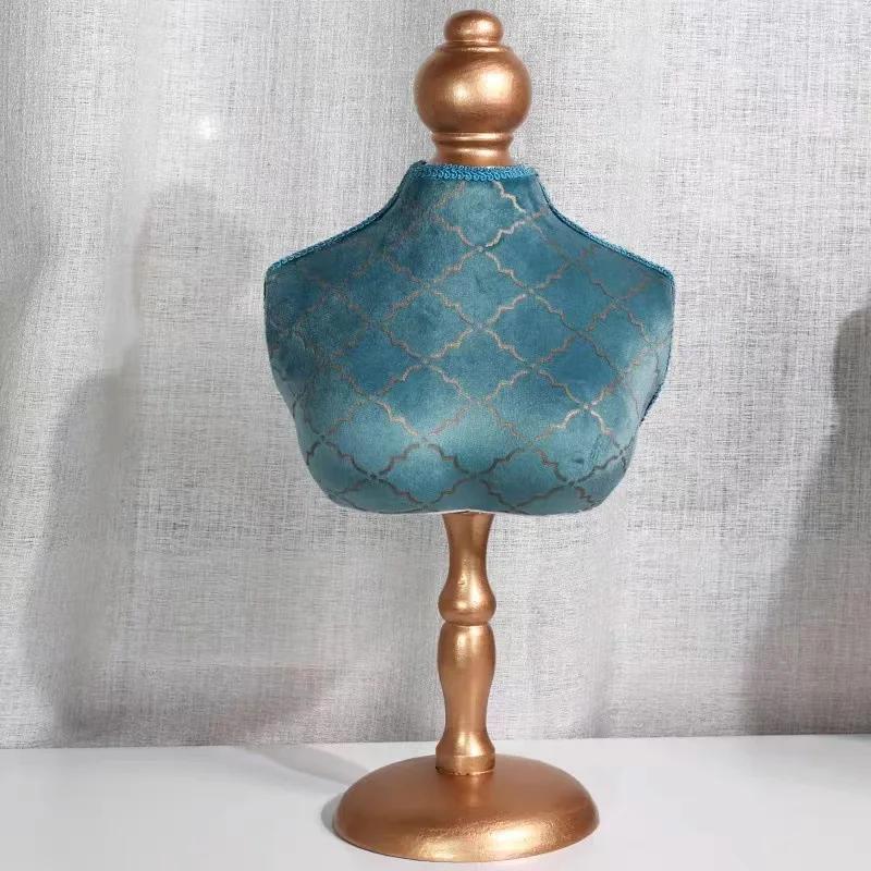 Necklace Display Stand Jewelry Earing Ring Display Chain Bust Stand Scarf Holder Mannequin Model Ornament Bedroom Decoration