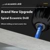 Eccentric Twist Drill Bit 6/8/10/12mm Skewed Head Drill Bit Set High-Hardness Skew Head Eccentric Drill Bit for Cement Granite