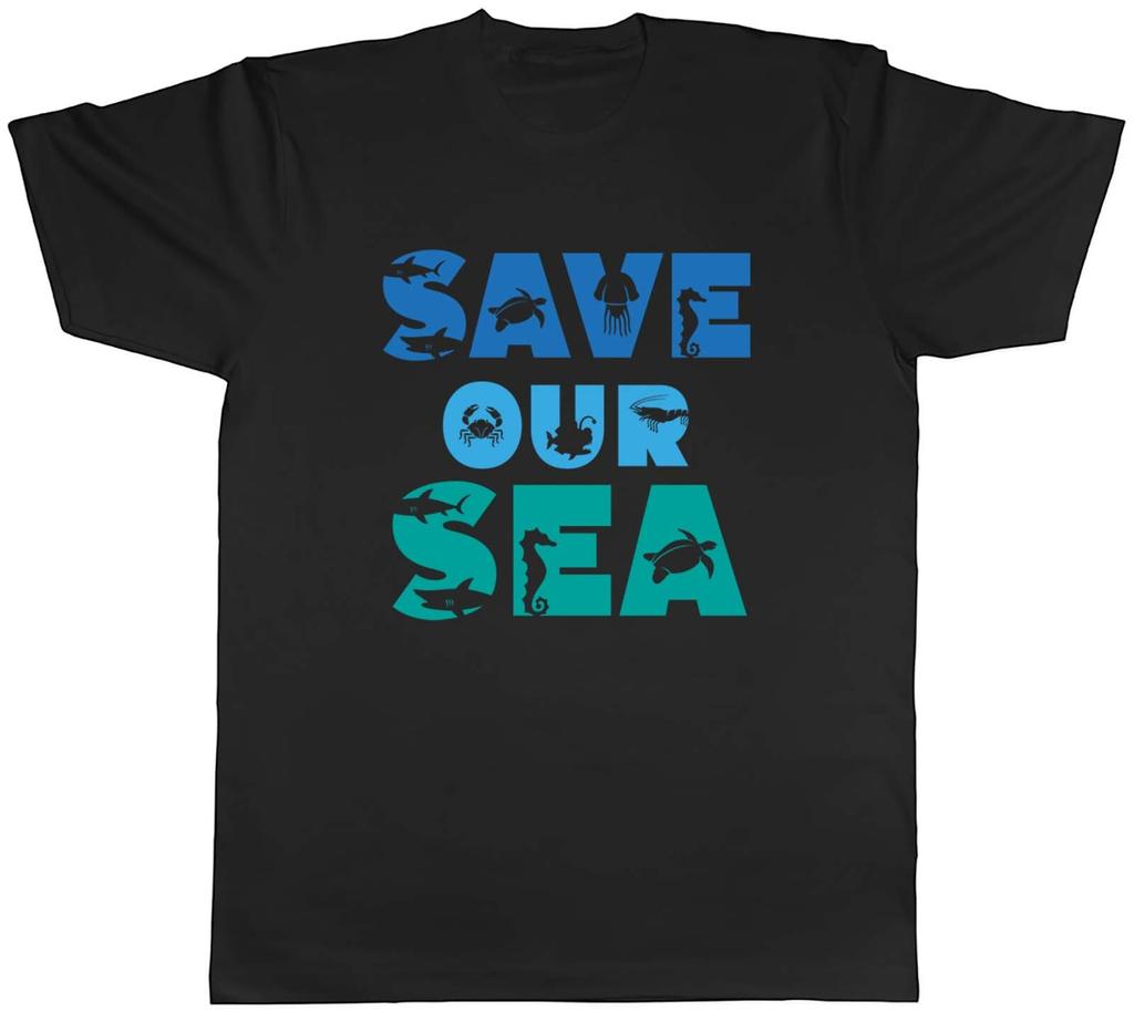 Save Our Sea Environment Mens Unisex T-Shirt Tee Gift