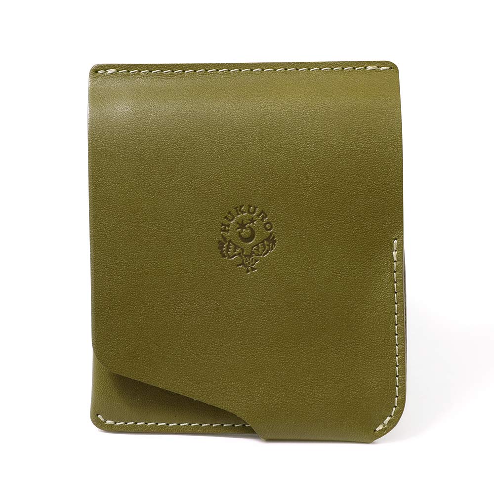 

[HUKURO] Bi-fold Wallet Mini Wallet JITAN Right-handed Leather Genuine Leather Made in Japan Green